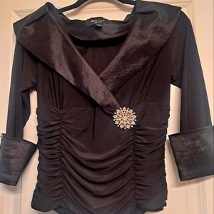 Gorgeous very elegant,black dressy top